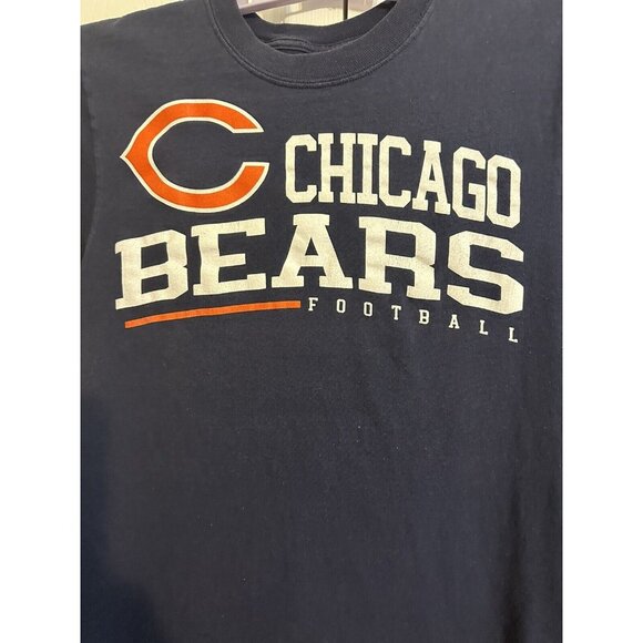 Reebok Chicago Bear Men's Medium Blue Short Sleeve T-Shirt NFL Football Tee - Picture 2 of 7